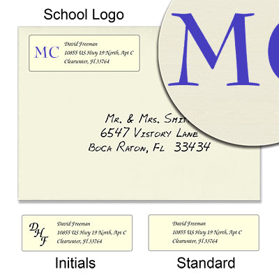 Moravian College Return Address Labels- SignatureA