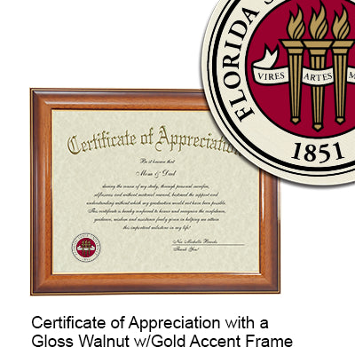 1 FSU Certificate w/ Frame