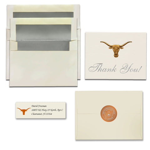 The University of Texas at Austin Graduation Announcement (Platinum Style)