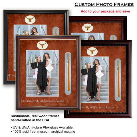 The University of Texas at Austin Graduation Announcement (Platinum Style)