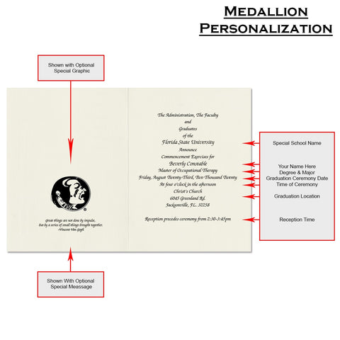 Florida State University Graduation Announcement (Framed Style) Not ready