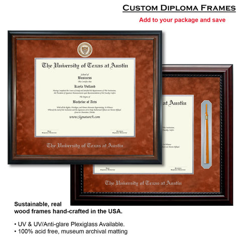 The University of Texas at Austin Graduation Announcement (Platinum Style)
