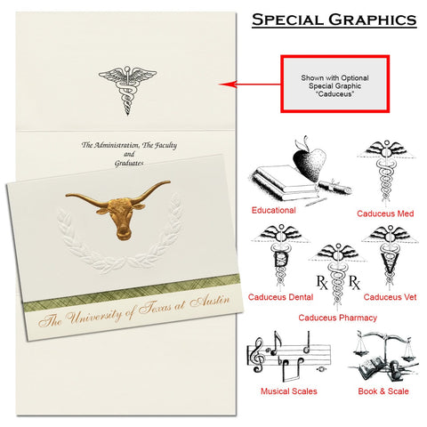The University of Texas at Austin Graduation Announcement (Platinum Style)