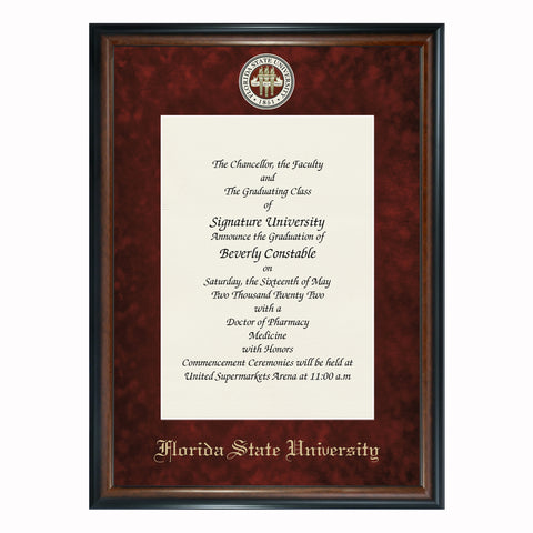 Florida State University Graduation Announcement (Framed Style) Not ready