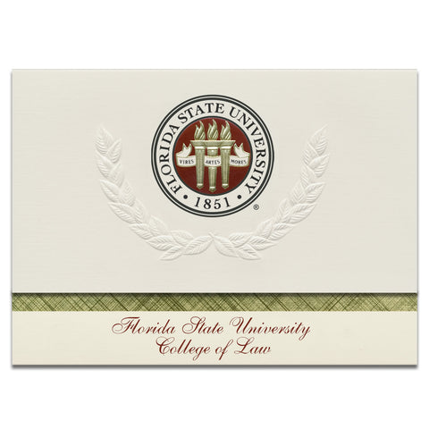Florida State University College of Law Announcement (Platinum Style College of Law)