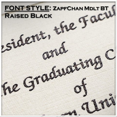 The University of Texas at Austin Graduation Announcement (Platinum Style)